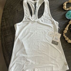 White Racerback Tank Top